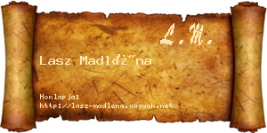 Lasz Madléna névjegykártya
